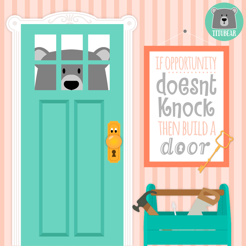 Titubear — ilustración door