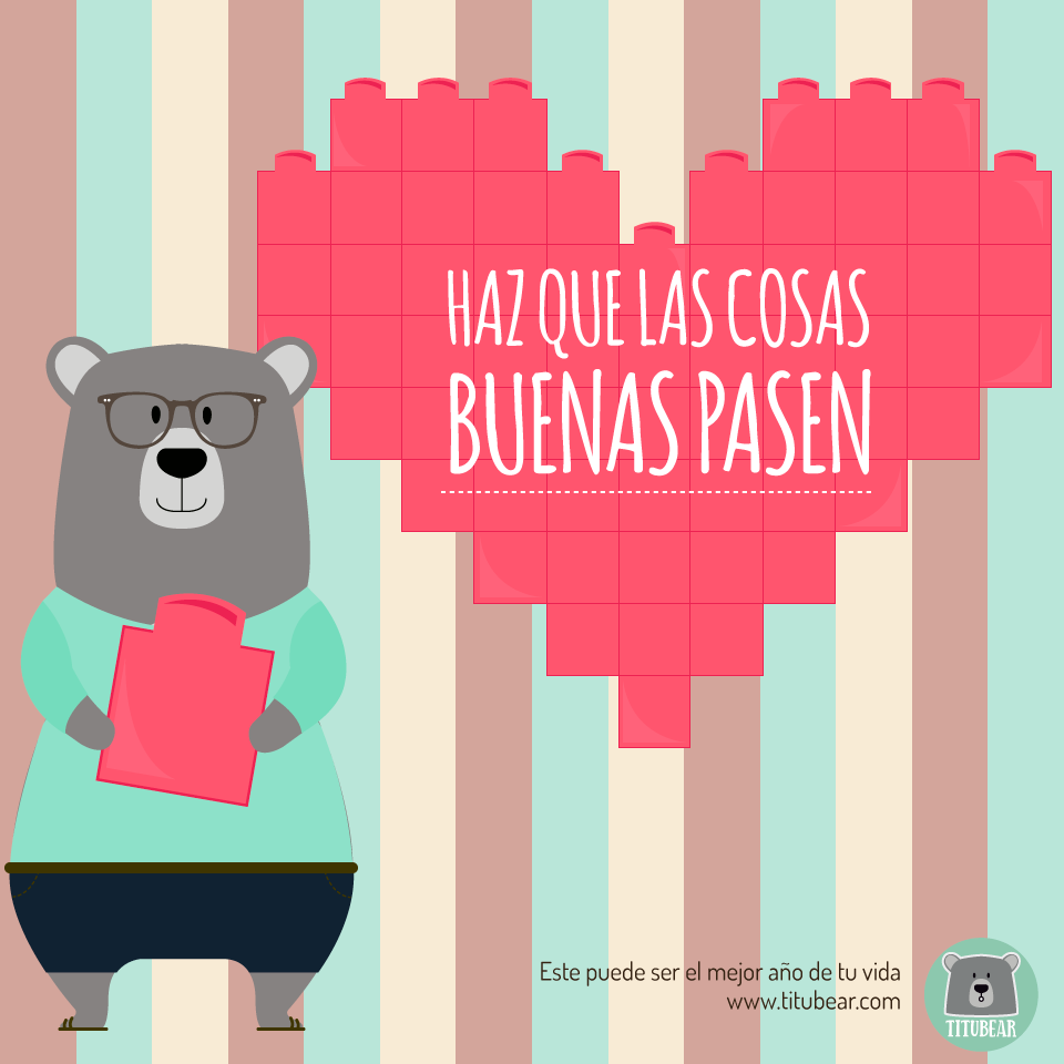 Titubear — ilustración positive things
